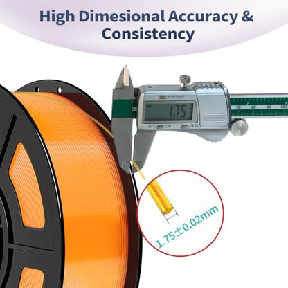 IEMAI High Speed PETG Filament 1.75mm, 500mm/s, 1kg, Transparent Orange - color: Transparent Orange