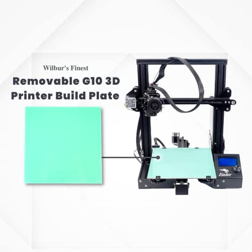 G10 3D Printer Build Surface Plate 235, 250, 310, 370 - Ender 3 CR10 Prusa High Temp Upgrade Semi Flexible Fiberglass Garolite Nylon PETG ABS PLA TPU PEEK PEKK ULTEM CF VAAPR (250x208mm, New) - size: 250x208mm, style: New