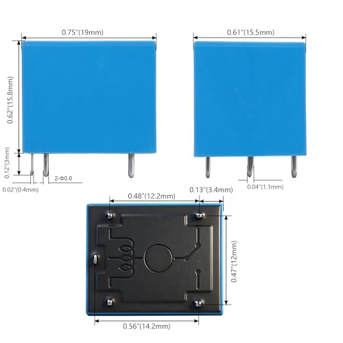 25Pcs PCB Power Relay SRD-03VDC-SL-C, DC 3V Coil, 10A 250VAC, SPDT, 5 Pin, for Household Appliance Boards (25) - size: 3VDC