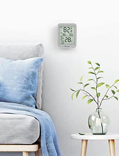 Govee Indoor Hygrometer Thermometer 3Pack H5075 with Bluetooth App Control - color: Grey, size: 3 Pack
