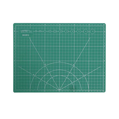 Pacific Arc Double Sided Self Healing Cutting Mat - Thick and Durable Vinyl Rotary Cutting Mat for Sewing & Scrapbook Paper Cutting Mat (09"x 12") - size: 12"L x 0.2"W