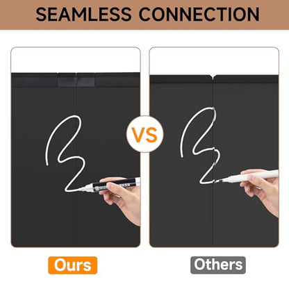 SELEAD Folding Magnetic Chalkboard 60 x 40 Inches - Black Aluminum Frame - size: 60"W x 40"H (single-sided)