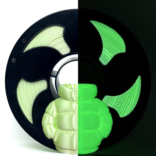 Silk Glow in Dark Qinghe Green PLA 1.75mm 1kg Luminous 3D Filament FDM AMS - color: D_pla-28 Pearl Glow Qinghe