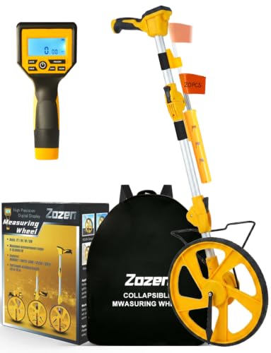 Zozen Measuring Wheel Digital Display,20 Marking Flag&Holder, Foldable - size: Digital Display with Flags
