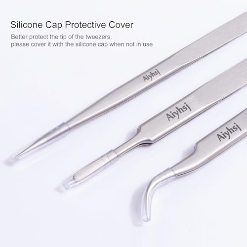 Precision Tweezer, Upgraded Fine Tip curved, High-end Stainless Steel - style: Fine Tip Curved (4.72in)