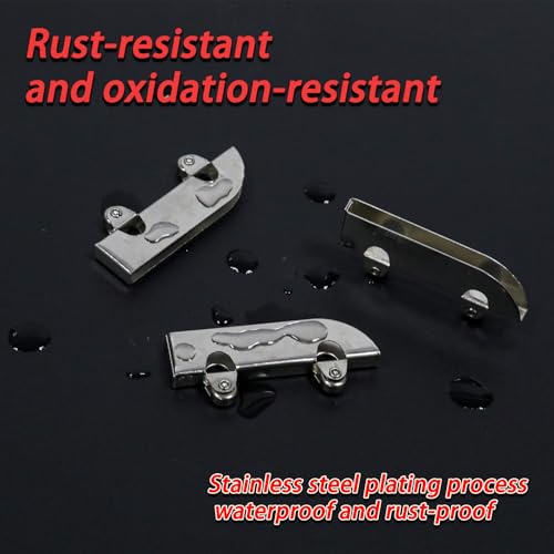 20pcs Stainless Steel Sliding Roller Pulley,Mini Showcase Window Roller Replacement Sliding Door Wheels for 3-5mm Thick Display Glass Door(Iron Wheel) - style: Iron wheel