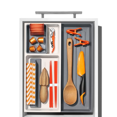 OXO Good Grips Expandable Kitchen Tool Drawer Organizer - size: Expandable (Pack of 1), style: Kitchen Tool Organizer