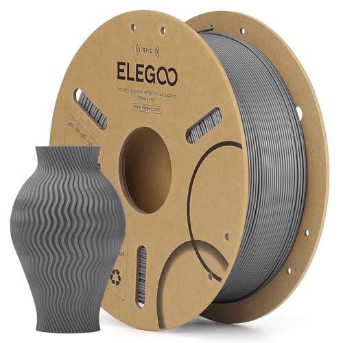 ELEGOO RFID PLA 3D Printer Filament 1.75mm Space Gray 1KG - color: Rfid Space Gray