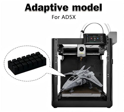 3PCS AD5X Nozzle Brushes 3D Printer Parts Accessories, Hotbed Mounted Silicone Wiper Extruder Filament - size: Noozle Brushes x 3