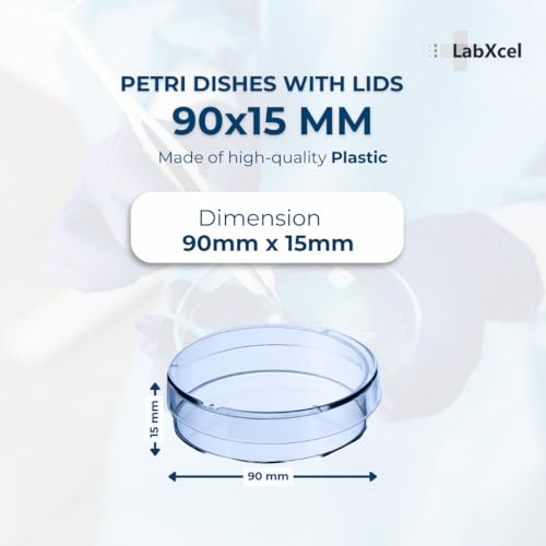Petri Dishes 90x15mm with Vented Lids, 30 Pack - size: 90x15 mm with Vents