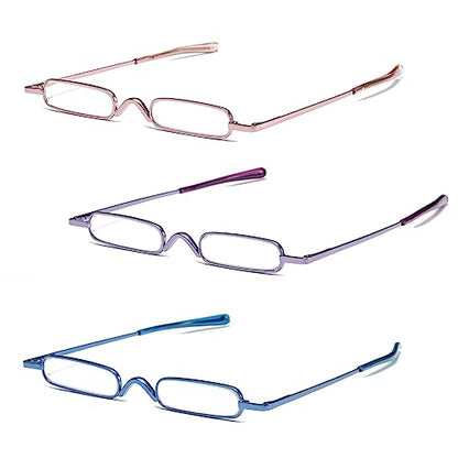 Mini Slim Pen Reading Glasses, Pink+Purple+Blue, 2.00 - color: Pink+purple+blue