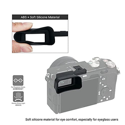 Kiwifotos Soft Viewfinder Eyecup Eye Cup Eyepiece for Sony A7C Camera - size: Sony A7C Eyecup Replacement