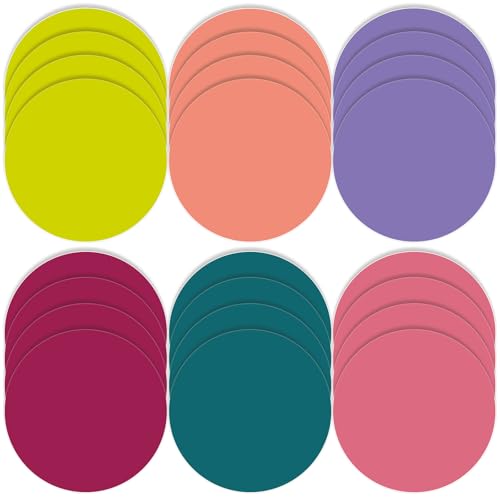 24 Pack Colorful Dry Erase Dots Circle Spot for Classroom, Retro Colors - color: Retro Colors