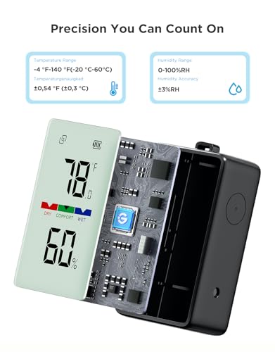 GoveeLife 2-in-1 Indoor Outdoor Thermo-Hygrometer, with IP65 Waterproof