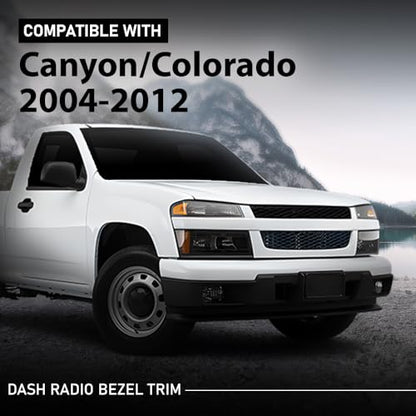 Radio Dash Bezel Trim Panel, Cover, Black - color: Black, size: Colorado/Canyon 2004-2012