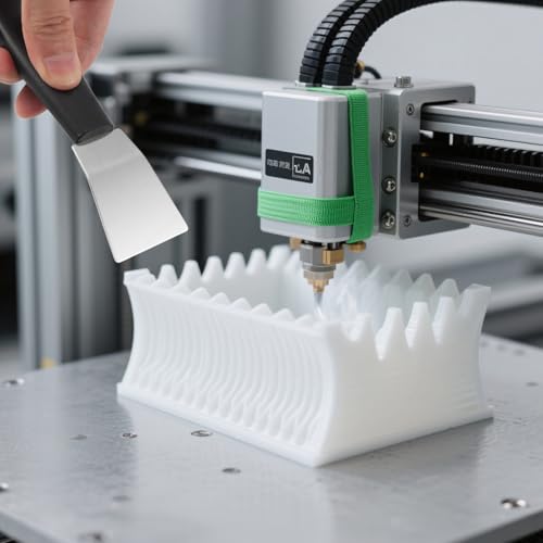 4 Pcs 3D Printer Scraper Tool Professional Stainless Steel 3D Printer Spatula with Straight & Curved Head and Ergonomic Handle for Effortless Model Stripping