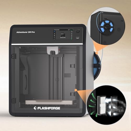 FlashForge Adventurer 5M Pro Enclosed 3D Printer, 600mm/s 220x220x220mm - color: AD5M Pro