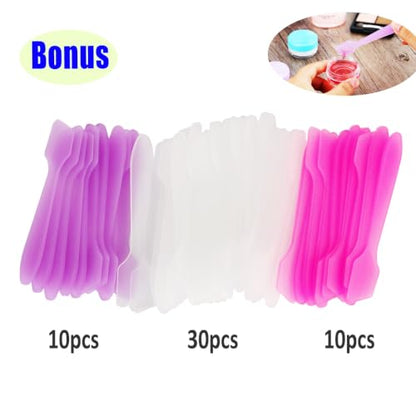 50pcs 5g/5ml Empty Clear Round Makeup Jars, BPA Free Container - color: 50x 5ml Black