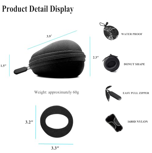 Travel Watch Case, TICFROG Portable Single Watch Case Roll Storage Box for Men's Wristwatches & Smart Watches up to 50mm with 7.08'' X 7.08'' Cleaning Cloth, Black - color: Black