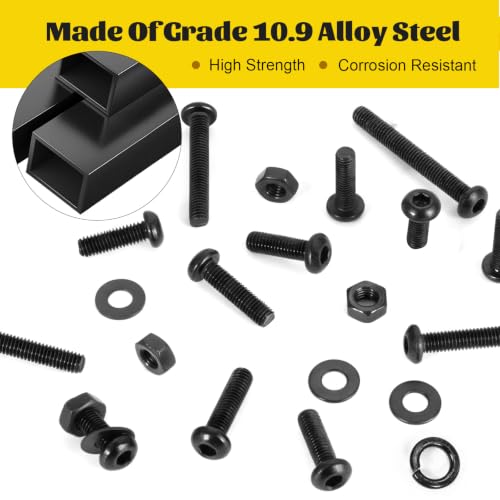 1400PCS M2 Hex Button Head Screws Assortment Kit,M2x4/6/8/12/16/20 mm - size: M2 1400pcs
