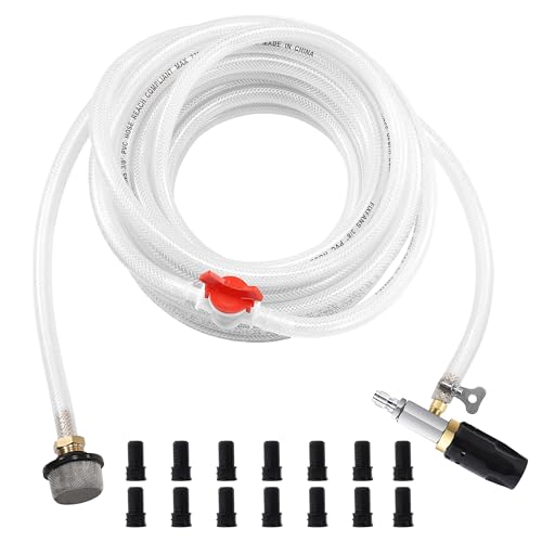 FIXFANS Pressure Washer Long Range Nozzle 2-2.5 GPM with 45 FT Braid Hose - size: 45 FT Hose: 2-2.5 gallon