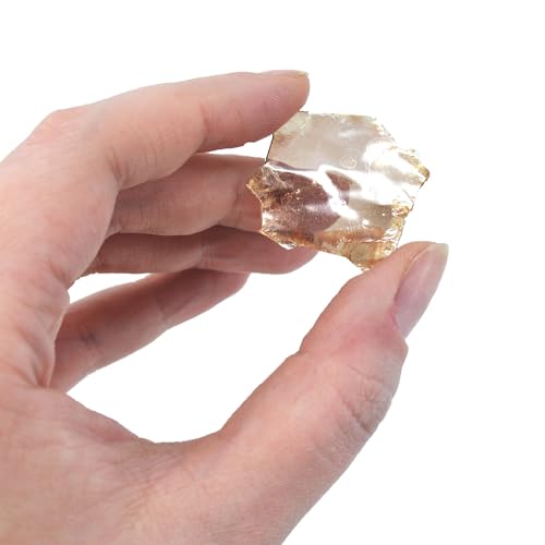 EISCO 12PK Raw Muscovite Mica, Mineral Specimen - Approx. 1"- Geologist Selected & Hand Processed - Great for Science Classrooms