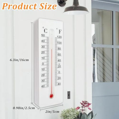 Hidden Key Hider Outdoor thermometerhide Diversion Safe Spare House Storage Box Decorative Thermometer Secret Compartment Geocaching stash Money Coin wall Mount Digital Temperature Gauge