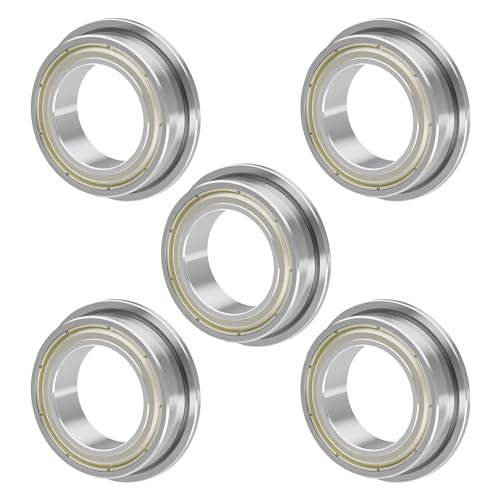 5PCS F6000ZZ Flange Ball Bearing, 10x26x8mm - size: F6000ZZ Size10×26×8mm