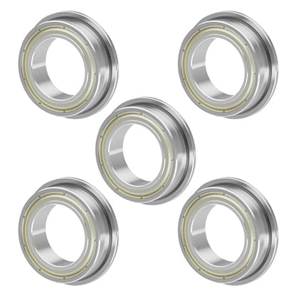 5PCS F6000ZZ Flange Ball Bearing, 10x26x8mm - size: F6000ZZ Size10×26×8mm