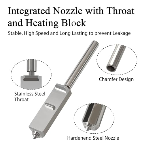 2PK 0.4mm Hardened Steel Integrated Nozzle for Anycubic Kobra S1 Max - style: 2PK