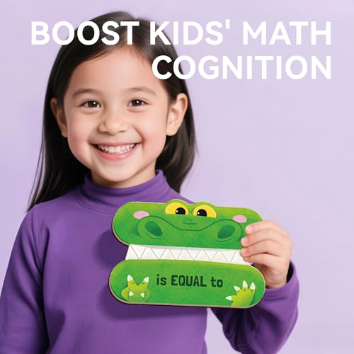 Dotimo Math Manipulatives 1st Grade, Magnetic Math Signs Jumbo Magnetic Symbols Set for Kids Ages 4-8, Greater Than/Less Than/Equal Signs, Homeschool Supplies (3 Magnetic Math Signs)