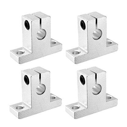 4pcs SK8 Aluminum Linear Rod Rail Shaft Support 8mm Linear Motion Guides for CNC 3D Printer - size: 8mm, style: SK