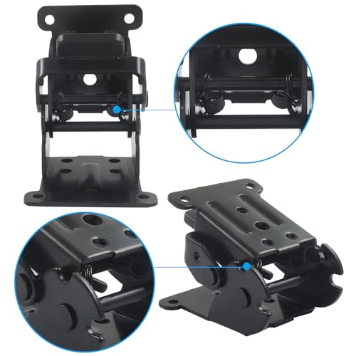 4 Pack Heavy-Duty Folding Brackets, 0°-90°-180° Adjustable Support