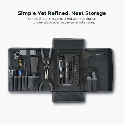 Creality 3D Printer Tools Kit, 74 Pcs in 1 3D Printing Tool Wrap Kit Assembly/Removal/Finishing/Filament Cutting Set with Nozzle Cleaning Kit 3D Printer Accessories for All FDM 3D Printers