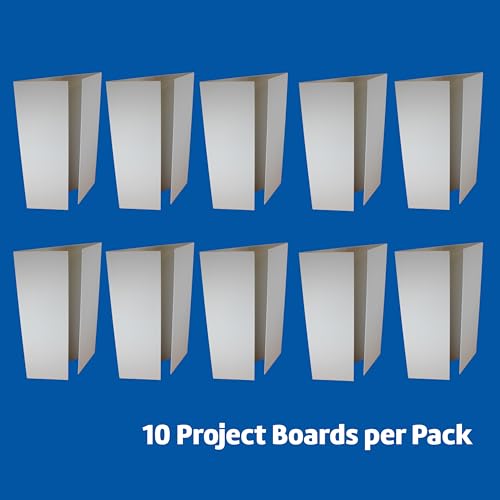 Flipside Products 36” x 48” Foam Project Boards for Presentations, Science Fair, School Projects, Event Displays and Trifold Picture Board - White 3/16" Thick - 10 Pack - color: White, style: 10 Pack
