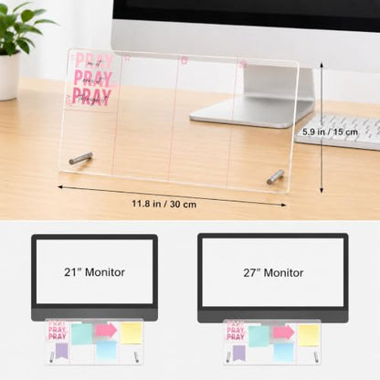 Christian Memo Board Pray On It Bible Verse Acrylic Monitor Memo Board - color: Pray on It