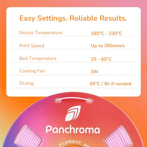 Polymaker Panchroma PLA Filament 1.75mm, 1kg, Azure Blue - color: Basic Pla - 1.75mm Azure Blue (Hex Code: #0066d9), size: 1kg