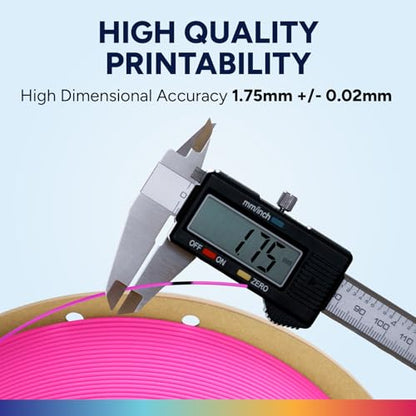 OVERTURE Easy PLA 1.75mm, Easy to Print Filament, 1kg Magenta - color: Easy Magenta