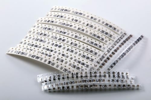 Chanzon 1206 SMD Capacitor Kit 16 Values*20Pcs=320Ppcs 10pF-22uF - 10V-50V