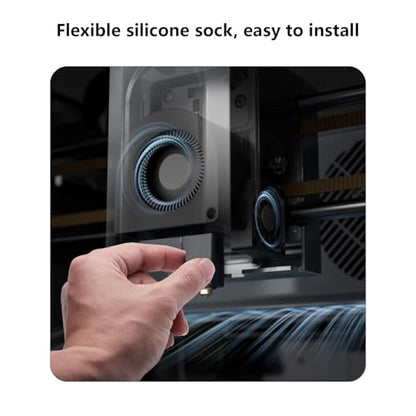 5PCS Silicone Sock for Elegoo Centauri Carbon, Heating Block Nozzle Protect Silicone Cover, High Temperature Resistance & Durable Silicion Sleeve for Centauri 3D Printer Parts Accessories - style: 5PCS Silicone Sock