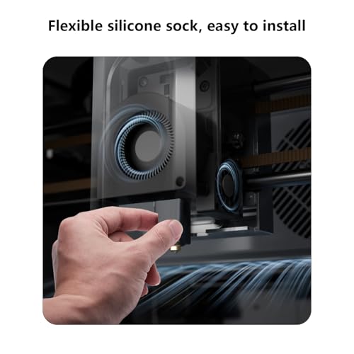 5PCS Silicone Sock for Elegoo Centauri Carbon, Heating Block Nozzle Protect Silicone Cover, High Temperature Resistance & Durable Silicion Sleeve for Centauri 3D Printer Parts Accessories - style: 5PCS Silicone Sock