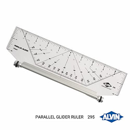 Alvin, 295M, Easy-To-Use Professional Parallel Glider Metric - 10 Inches