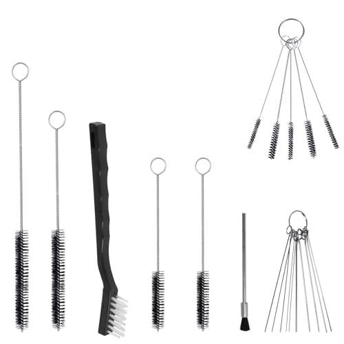 17pcs Multi-Purpose Spray Gun Cleaning Kit,Nylon Brushes Kit
