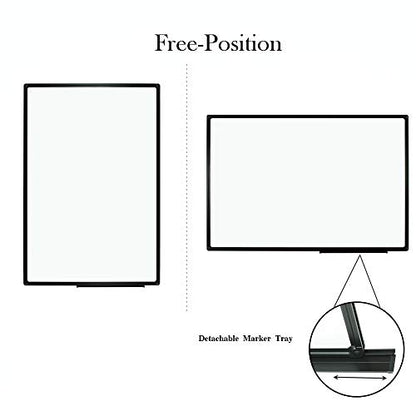 JILoffice Magnetic White Board, Dry Erase Board 36 x 24 Inch - color: Black, size: 36"W x 24.1"H