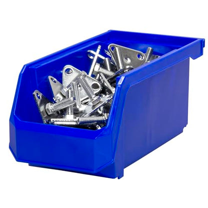 ReadySpace Medium Stackable Plastic Storage Bins, 8-Pack, Blue - color: Blue, size: Medium, 8-Pack