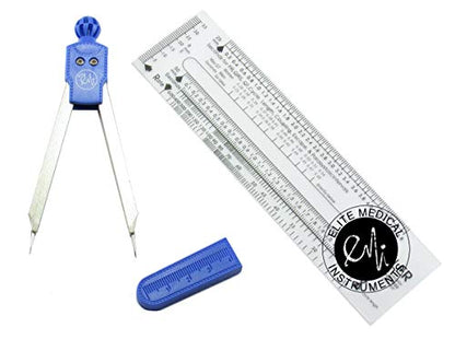 EMI Royal Deluxe EKG Caliper and EKG Ruler Combination Set EKR-453