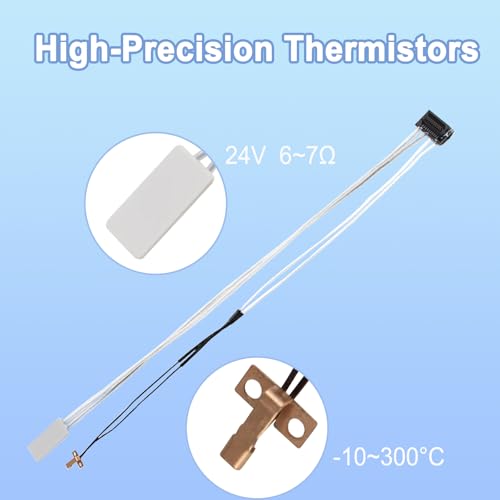 Upgraded Hotend Heating Assembly kit for Bambu Lab A1/A1 Mini, Zirconia Ceramic Insulation Base, High Temperature Resistant, Copper Heating Block for Fast & Stable Heating - size: A1/A1 Mini