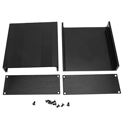 Split Aluminum Box, 54x145x150mm Black
