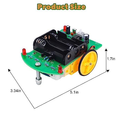 MiOYOOW DIY Remote Control Car Kit, STEM Soldering Practice Kit for School - color: Remote Control Car Kit