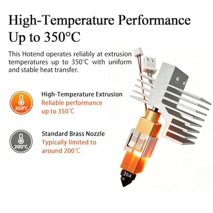 3PK 0.2/0.4/0.6MM CC2 Hardened Steel Ceramic Hotend for Centauri Carbon 2 - style: 0.2MM Hotend for Centauri Carbon 2